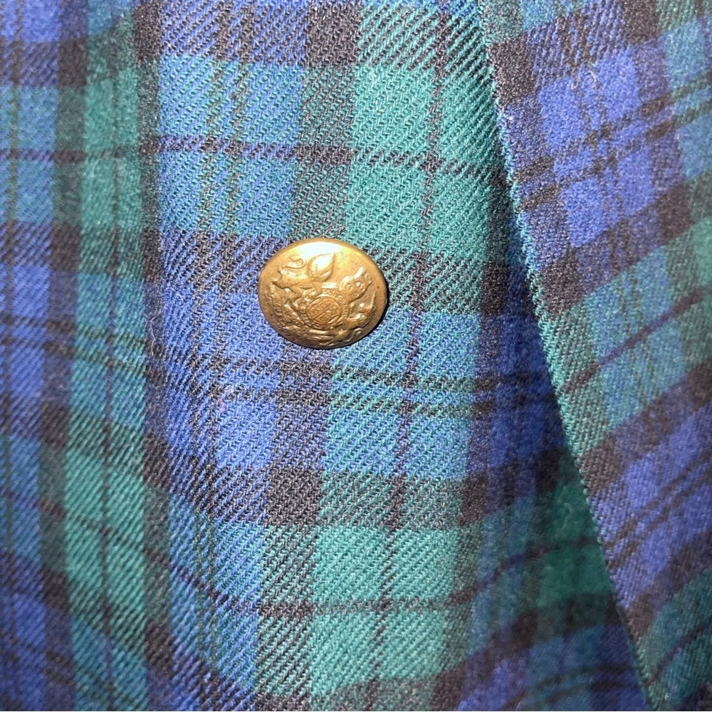 Pendleton Plaid Double-Breasted Blazer And Skirt … - image 6